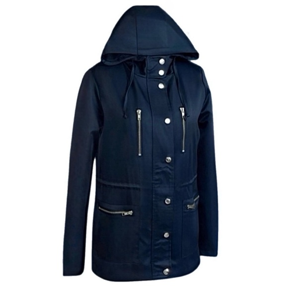 Woman’s Black Hooded Jacket - Picture 1 of 2